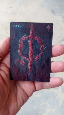 MtG Sol Ring Full Magic Altered Hand Painted Art Original Alter - Image 2