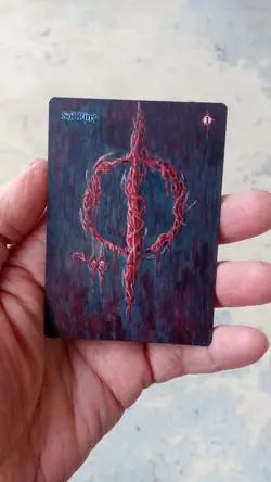 MtG Sol Ring Full Magic Altered Hand Painted Art Original Alter - Image 3