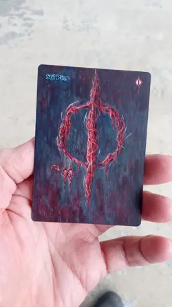 MtG Sol Ring Full Magic Altered Hand Painted Art Original Alter - Image 4