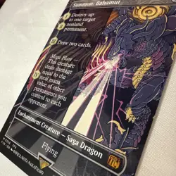 X1 non foil borderless Summon: Bahamut from FIN - Image 2