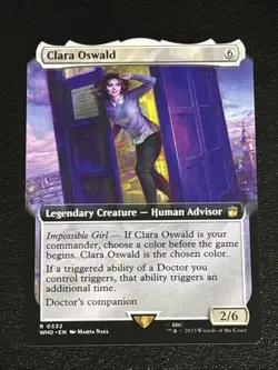 MTG Universes Beyond: Doctor Who Clara Oswald Extended Art 0332 NM Rare - Image 1
