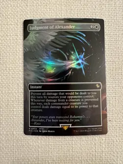 Judgment of Alexander (Borderless) (Foil) FINAL FANTASY Commander MTG NM - Image 1