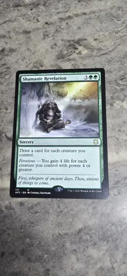 Shamanic Revelation Commander: Adventures in the Forgotten Realms Regular MTG NM - Image 1