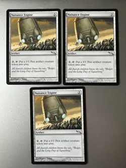 3x Nuisance Engine (NM) Mirrodin Uncommon MRD Magic the Gathering MTG - Image 1