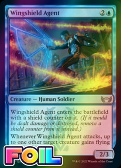 x1 Wingshield Agent SNC MTG 64/281 FOIL UNCOMMON M/NM 1x - Image 1
