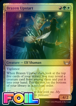 x1 Brazen Upstart SNC MTG 169/281 FOIL UNCOMMON M/NM 1x - Image 1