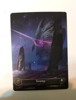 MTG Edge of Eternities #264 Swamp FOIL (0264) (Borderless) Near Mint tcg - Image 1