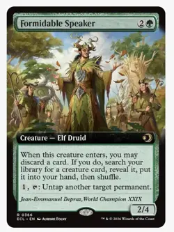 Formidable Speaker (Extended Art) Lorwyn Eclipsed Regular - Image 1