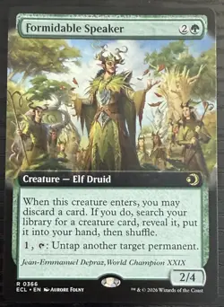 Formidable Speaker (Extended Art) - 366 - Lorwyn Eclipsed - NM - Normal EN - Image 1