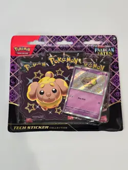 Pokemon Paldean Fates Tech Sticker Collection Fidough Sealed - Image 1