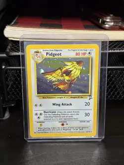 Pokemon Pidgeot TCG Base Set 2 Holo Unlimited Rare Card 14/130 NM Condition - Image 3