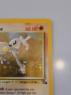 Hitmonlee 7/62 Pokemon TCG Fossil Set Holo - Image 5
