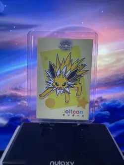 Jolteon Frame Cracked Ice Holo Pokemon Lets Go Eevee Database Set Peru US Seller - Image 1