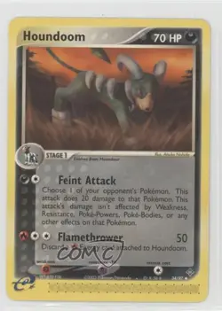 Houndoom Pokemon EX Dragon #34 2003 - Image 1