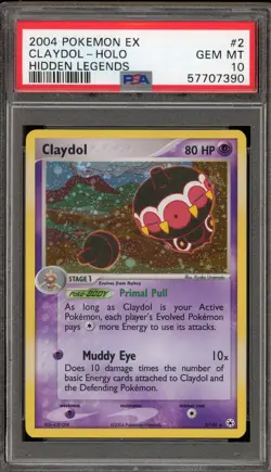 Pokemon Claydol EX Hidden Legends Holo Rare #2 PSA 10 Gem Mint - Image 1