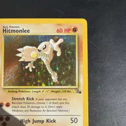 Pokemon Vintage Holo Hitmonlee 7/62 Fossil WotC 1999 - Image 3