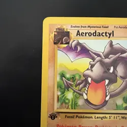Pokemon Vintage 1st Edition Non Holo Aerodactyl Fossil 16/62 WotC 1999 - Image 2