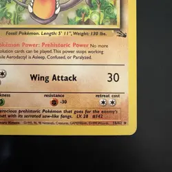 Pokemon Vintage 1st Edition Non Holo Aerodactyl Fossil 16/62 WotC 1999 - Image 4