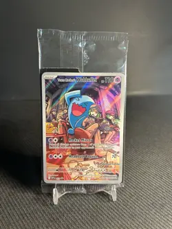 Pokemon TCG Team Rocket’s Wobuffet 203 SVP Pokemon Center Sealed - Image 1