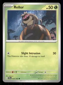 Rellor Temporal Forces #023/162 Common Pokemon TCG N/M - Image 1