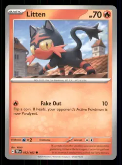Litten Temporal Forces #032/162 Common Pokemon TCG N/M - Image 1
