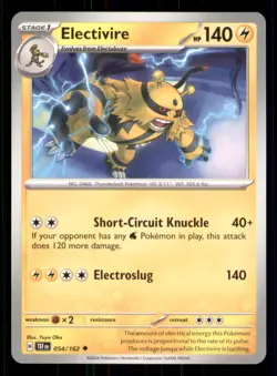 Electivire Temporal Forces #054/162 Uncommon Pokemon TCG N/M - Image 1