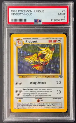 Pidgeot Holo 8/64 - 1999 Jungle Set PSA 9 MINT Vintage Pokemon WOTC TCG - Image 1