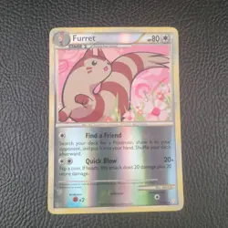 Furret [Reverse Holo] - 21 - HeartGold & SoulSilver - Rare - LP - Pokemon TCG - Image 1