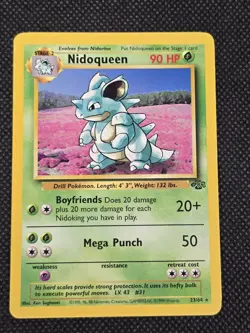 Pokemon Nidoqueen #23/64 Non-Holo Rare - 1999 Unlimited Jungle Set - LP/NM - Image 1
