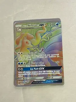 Pokemon Alolan Ninetales GX Secret Rare Guardians Rising 150/145 - Image 1