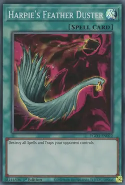 Harpie's Feather Duster-Super Rare - 1st Edition - EGO1-EN022 - Egyptian God ... - Image 1