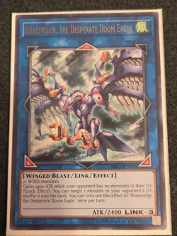 Hraesvelgr, the Desperate Doom Eagle RIRA-EN082 Unlimited Rare NM Yu-Gi-Oh! - Image 1