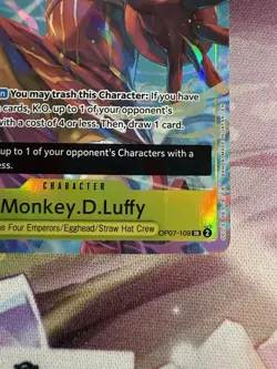 Monkey.D.Luffy (Illustration Box Vol.3) OP07-109 One Piece Promotion Cards Foil - Image 4