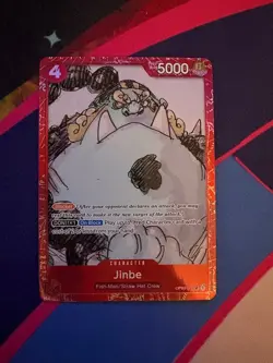 One piece TCG - Jinbe OP01-014 - One Piece Film Red Premium Collection NM - Image 1
