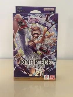 One Piece ST-21 Starter Deck EX Gear 5 Sealed deck and Sleeves - NO Bonus pack - Image 2