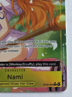 One Piece OPTCG English Nami ST29-008 C* Parallel - NM - Image 5