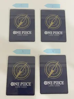 Set of 4 Tashigi OP12-031 "For Asia" Flagship battle Best 8 Prize - ONE PIECE NM - Image 2