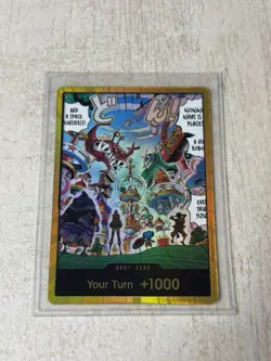 One Piece English TCG Egghead Gold DON OP14 The Azure Sea's Seven - NM - Image 1