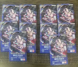Lot of 10 - One Piece The Azure Sea's Seven - Sleeved Booster OP-14 EB04 English - Image 1