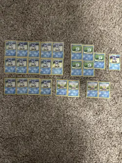 Pokemon Vintage Squirtle Evolution Line Lot Of 24 Cards MP-NM Base Set, TR 27 - Image 1