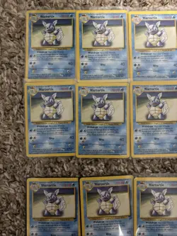 Pokemon Vintage Squirtle Evolution Line Lot Of 24 Cards MP-NM Base Set, TR 27 - Image 3