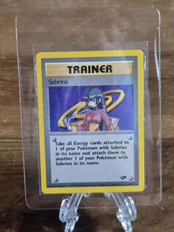 SABRINA 110/132 Gym Challenge Pokemon Card Unlimited Rare WOTC NM - Image 1