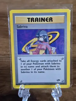 SABRINA 110/132 Gym Challenge Pokemon Card Unlimited Rare WOTC NM - Image 5