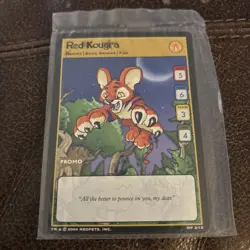 Neopets Red Kougra Promo 3/15 Card Rare New Sealed McDonalds Promo 2004 - Image 1