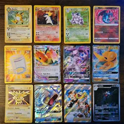 Pokemon 12 Card Lot. Shadowless Raichu. Neo Holo Typhlosion. Base Nidoking - Image 1