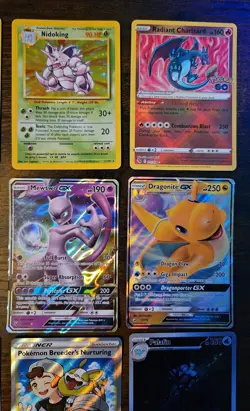 Pokemon 12 Card Lot. Shadowless Raichu. Neo Holo Typhlosion. Base Nidoking - Image 3