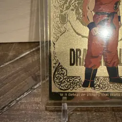 Dragon Ball Z 1998 Trading Cards Series GOLD Foil GOKU G1 - Image 4