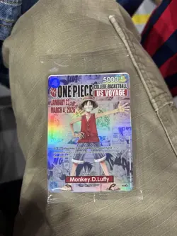 IN HAND One Piece Monkey.D.Luffy US College Promo P-055 Trading card New, Sealed - Image 1