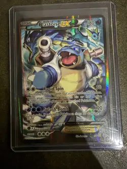Pokemon TCG Blastoise EX Promo Holo Rare Card XY122 LP - Image 1