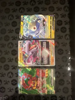 set of 3 full art Pokemon cards mint or better - Image 1